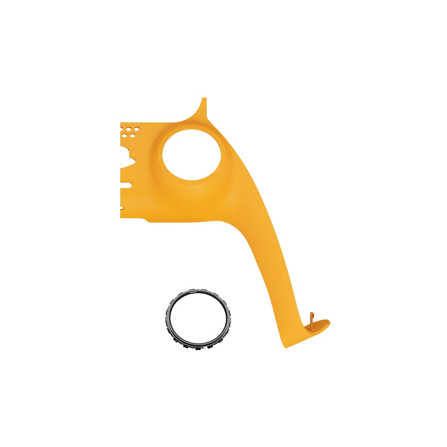 eXtremeRate Replacement Decorative Trim Shell with Accent Rings Compatible with ps5 Controller BDM-010/020/030/040/050