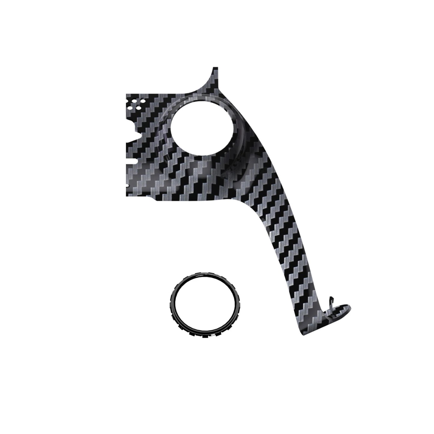 eXtremeRate Replacement Decorative Trim Shell with Accent Rings Compatible with ps5 Controller BDM-010/020/030/040/050