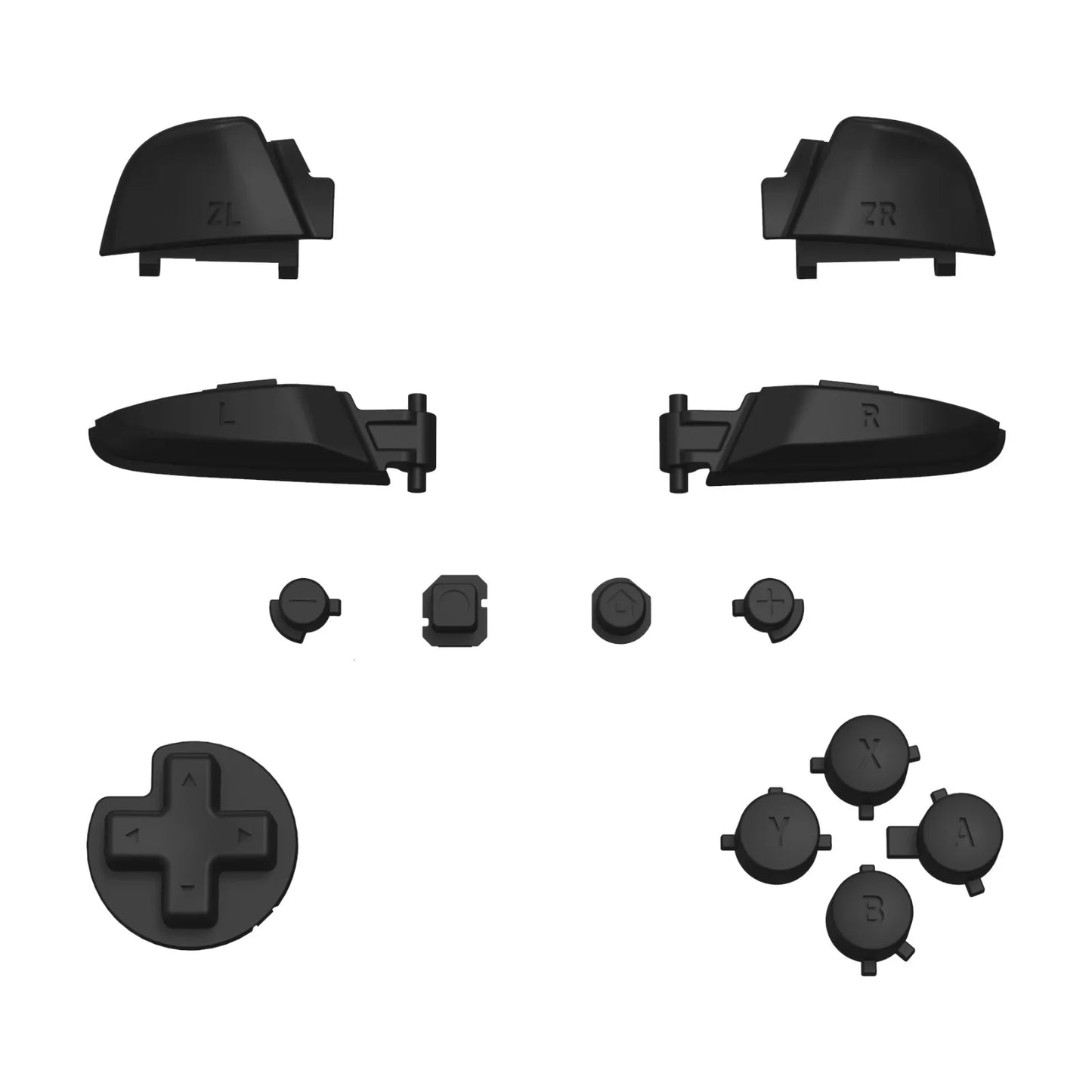 eXtremeRate Replacement Full Set Buttons with Tools for Nintendo Switch Pro Controller, Repair ABXY D-pad ZR ZL L R Keys