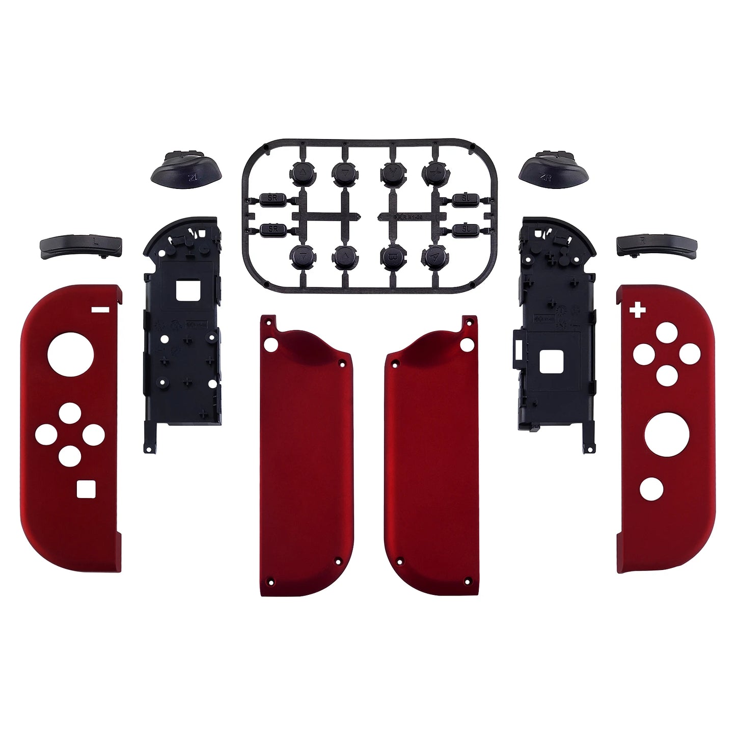 eXtremeRate DIY Replacement Shell Case for NS Switch & OLED JoyCon, Custom Controller Housing Cover With Full Set Buttons