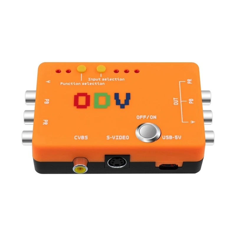 New-A47Q-ODV-II Component/CVBS/S-Video To Component Converter Adapter Without Delay Inputs For Retro Gaming Console Accessory