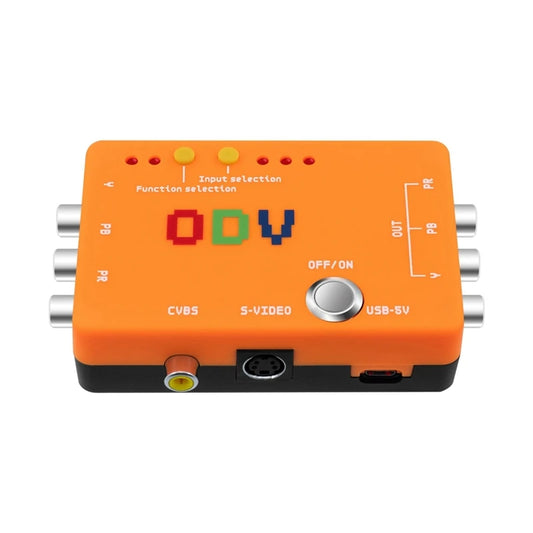 New-A47Q-ODV-II Component/CVBS/S-Video To Component Converter Adapter Without Delay Inputs For Retro Gaming Console Accessory