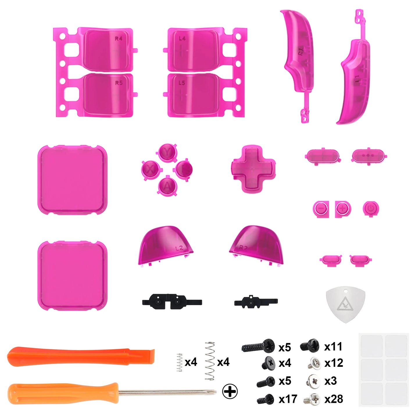 eXtremeRate Replacement Full Set Buttons for Steam Deck LCD, ABXY D-pad Trackpad Bumpers Triggers Buttons & Screwdriver Tools