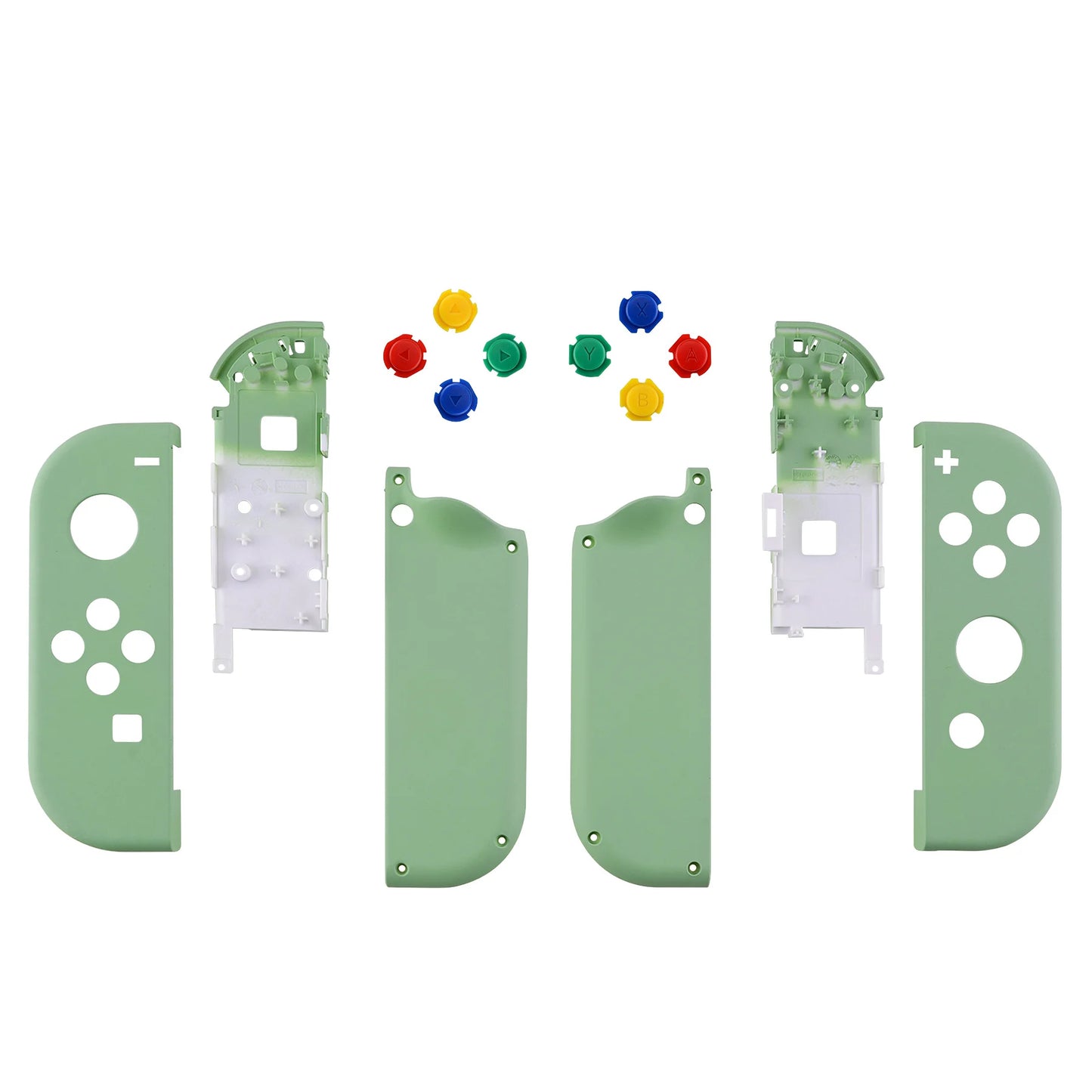 eXtremeRate DIY Replacement Shell Case for NS Switch JoyCon & OLED JoyCon, Handheld Controller Housing With Full Set Buttons