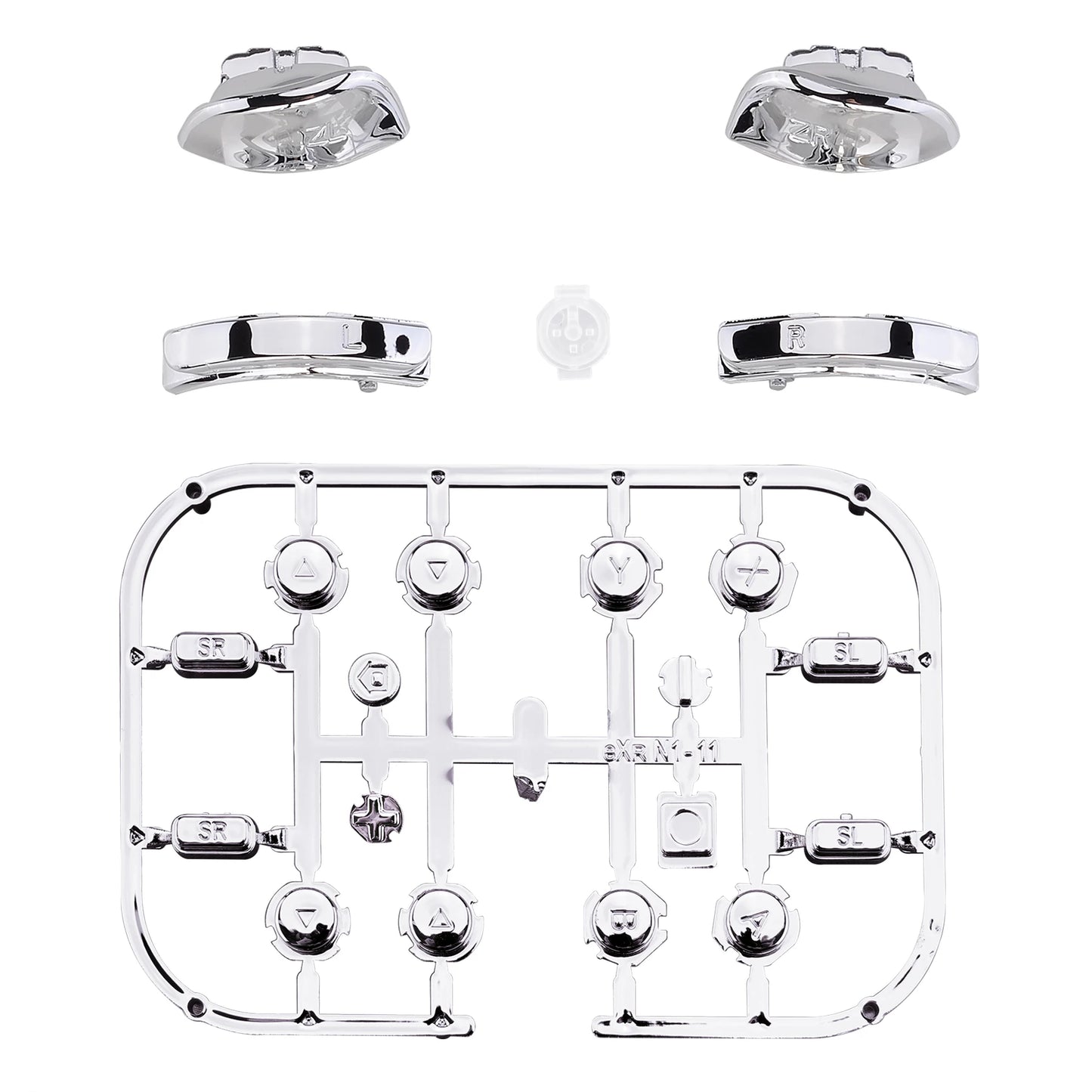 eXtremeRate Full Set Buttons with Tools for NS Switch JoyCon & Switch OLED Joycon ABXY Direction Keys SR SL L R ZR ZL Trigger