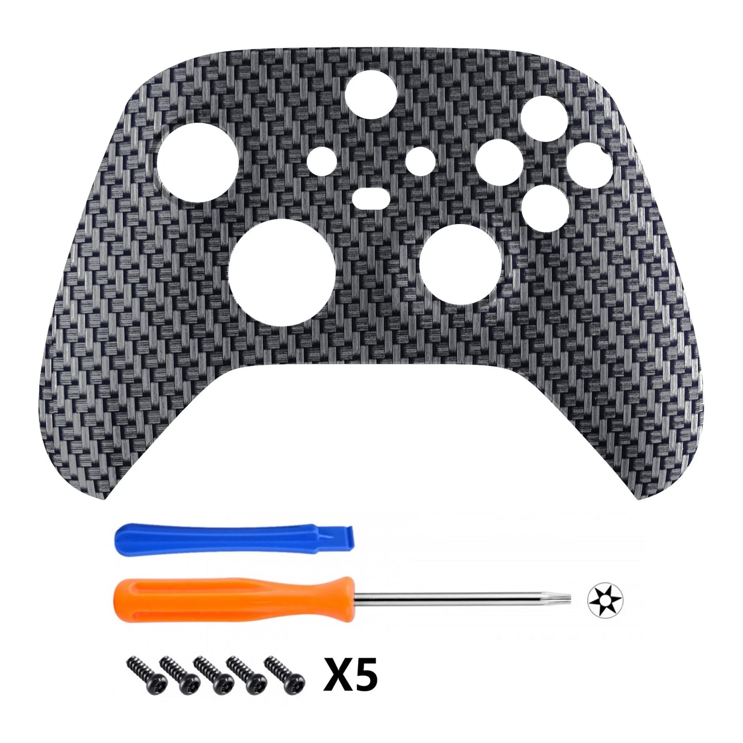 eXtremeRate Replacement Front Housing Shell Faceplate for Xbox Series X/S (Xbox Core) Controller - Transformative Texture Series