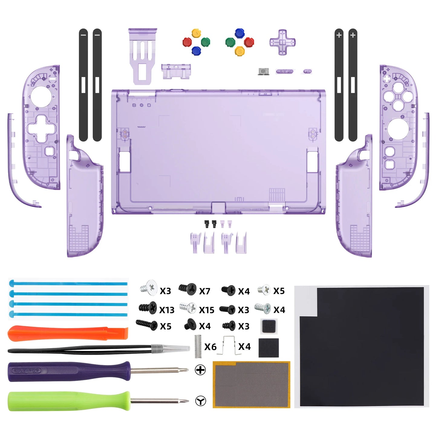 eXtremeRate DIY Replacement Shell Buttons (D-Pad Ver) for Nintendo Switch 2, for Joycon 2 - Essence Version
