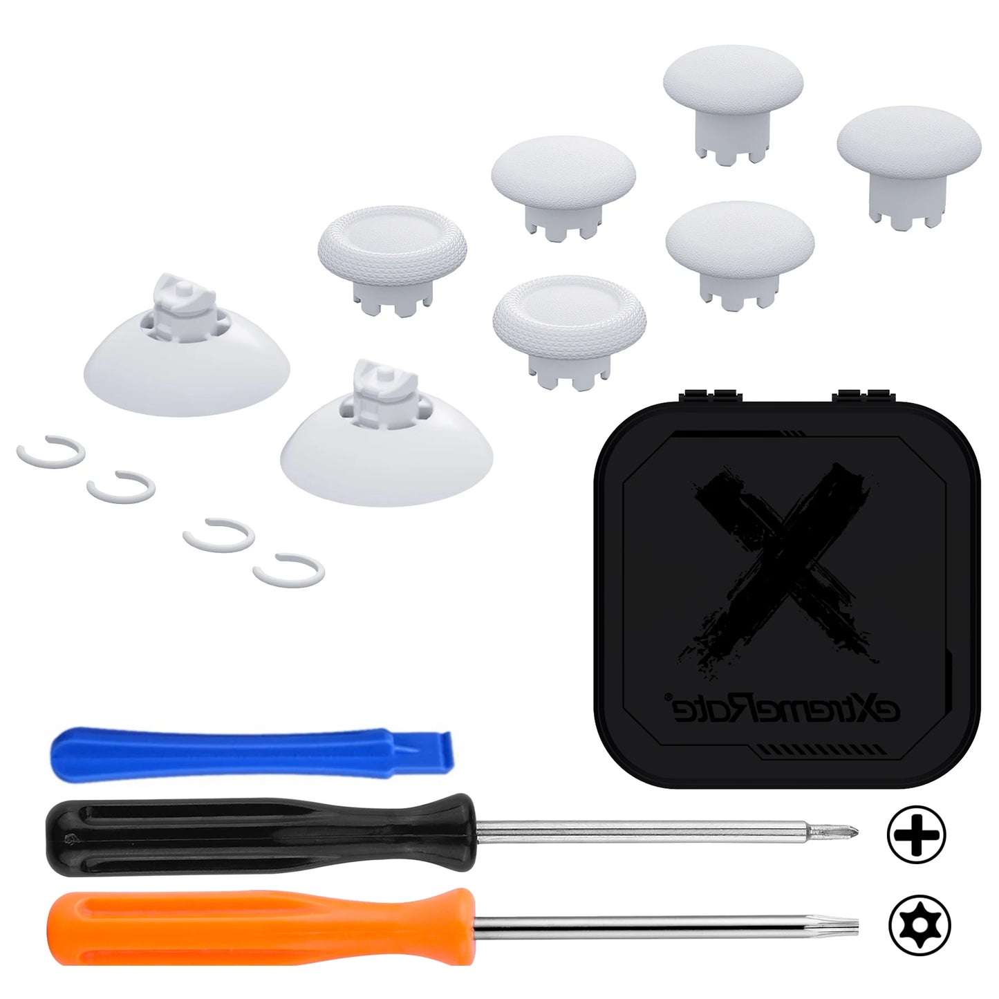 eXtremeRate Interchangeable Thumbsticks for Xbox Core Controller, Xbox One S/X, Xbox Elite V1, Swappable stick for NS Pro