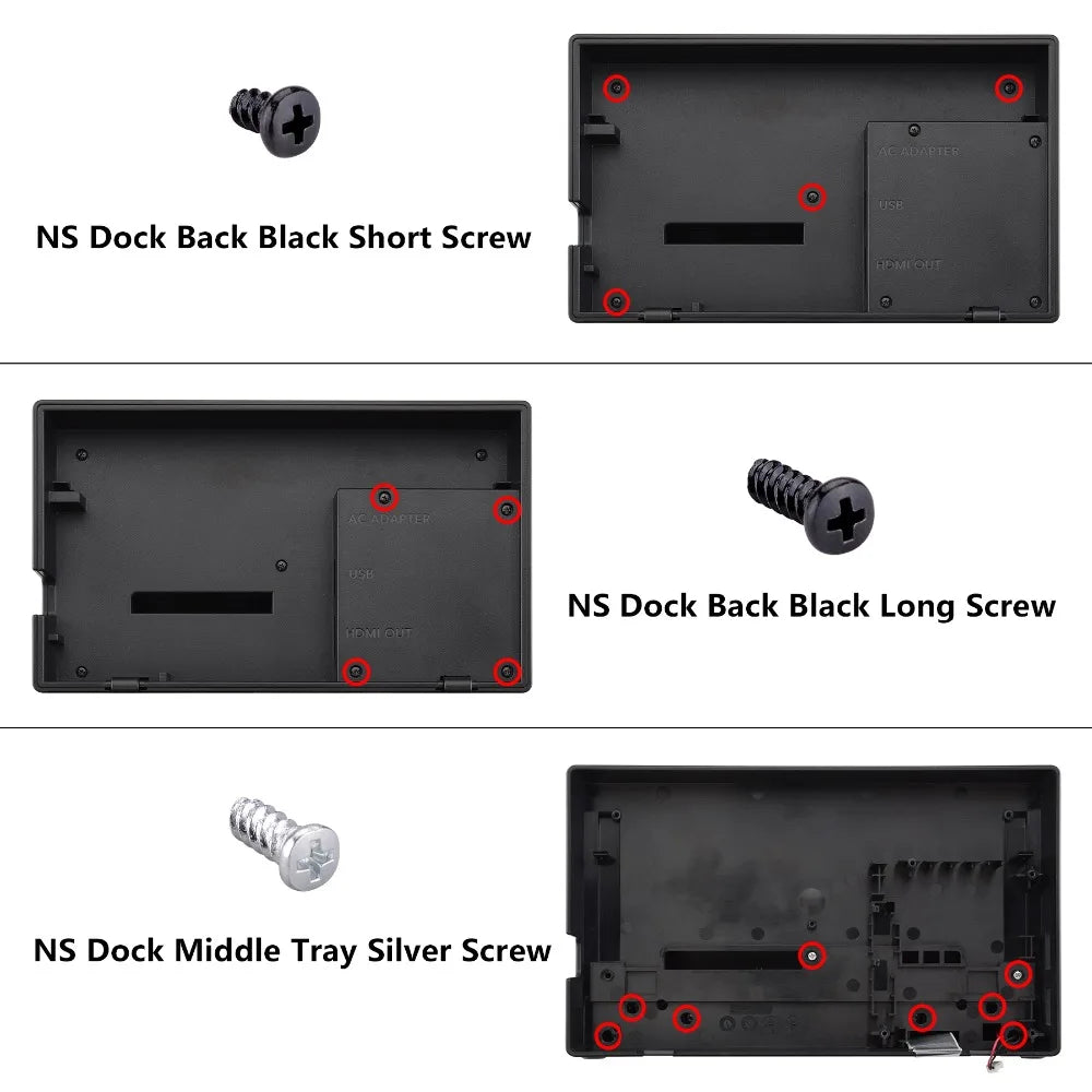 eXtremeRate Custom Grip Faceplate for Nintendo Switch Dock, Patterned DIY Replacement Housing Shell-Dock NOT Included