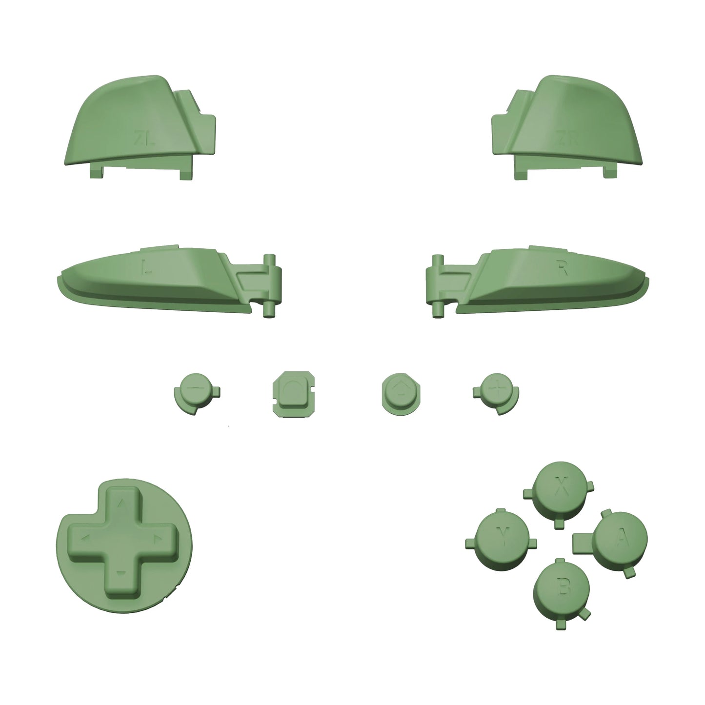 eXtremeRate DIY Replacement Full Set Buttons Repair ABXY D-pad ZR ZL L R Keys with Tools for NS Switch Pro Controller