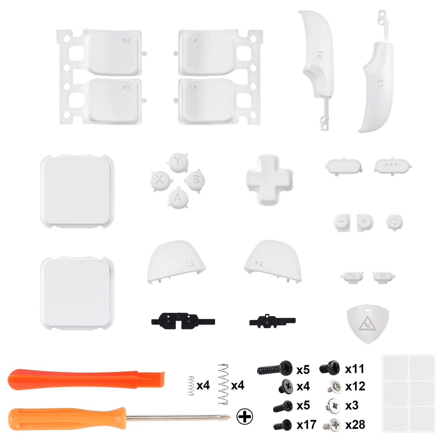 eXtremeRate Replacement Full Set Buttons for Steam Deck LCD, ABXY D-pad Trackpad Bumpers Triggers Buttons & Screwdriver Tools