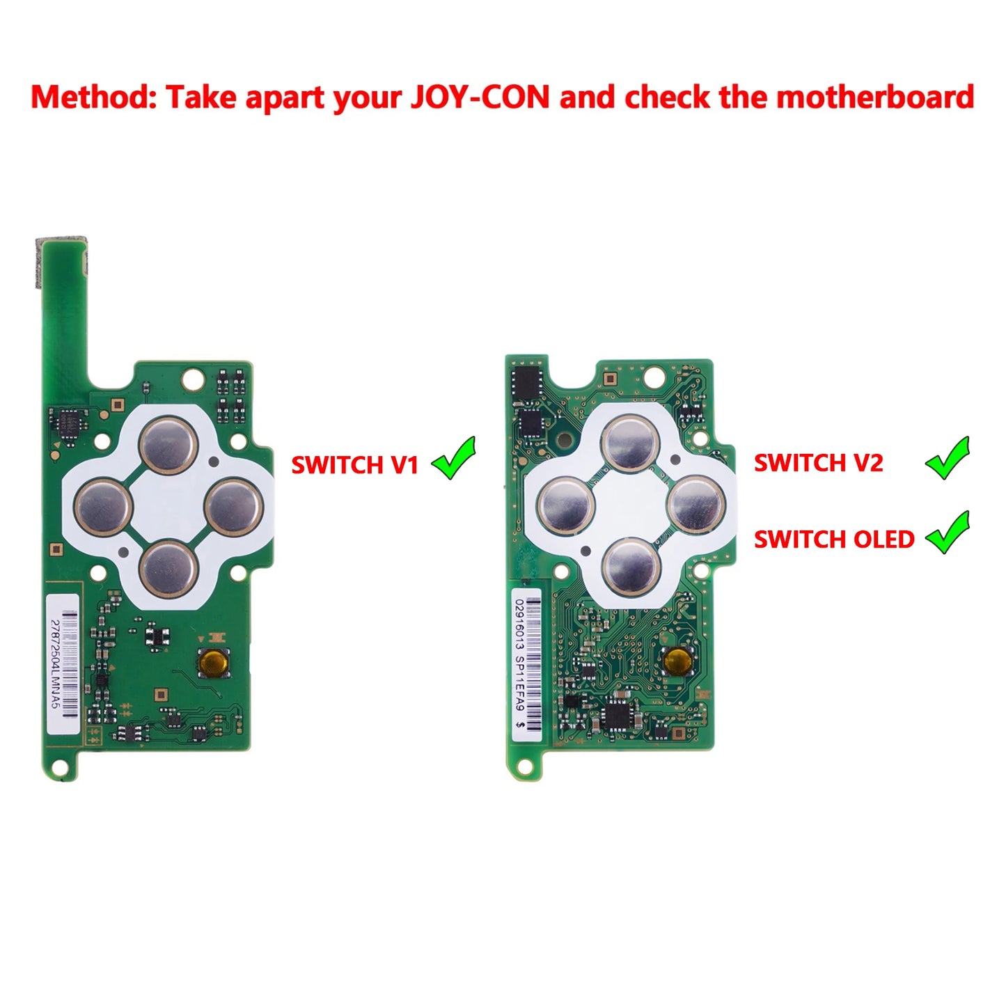 eXtremeRate 7 Colors 9 Modes DFS LED Kit Multi-Colors Luminated Classical Symbols Face Buttons for NS Switch & OLED JoyCon
