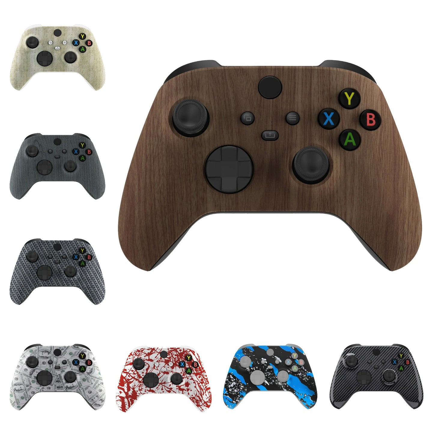 eXtremeRate Replacement Front Housing Shell Faceplate for Xbox Series X/S (Xbox Core) Controller - Transformative Texture Series