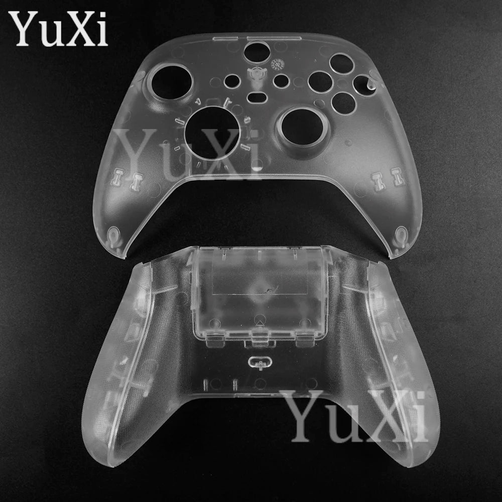 1Set Top Bottom Housing Shell for Xbox Series X/S Upper Down Case Cover Colorful Faceplant Gamepad Controller Replacement