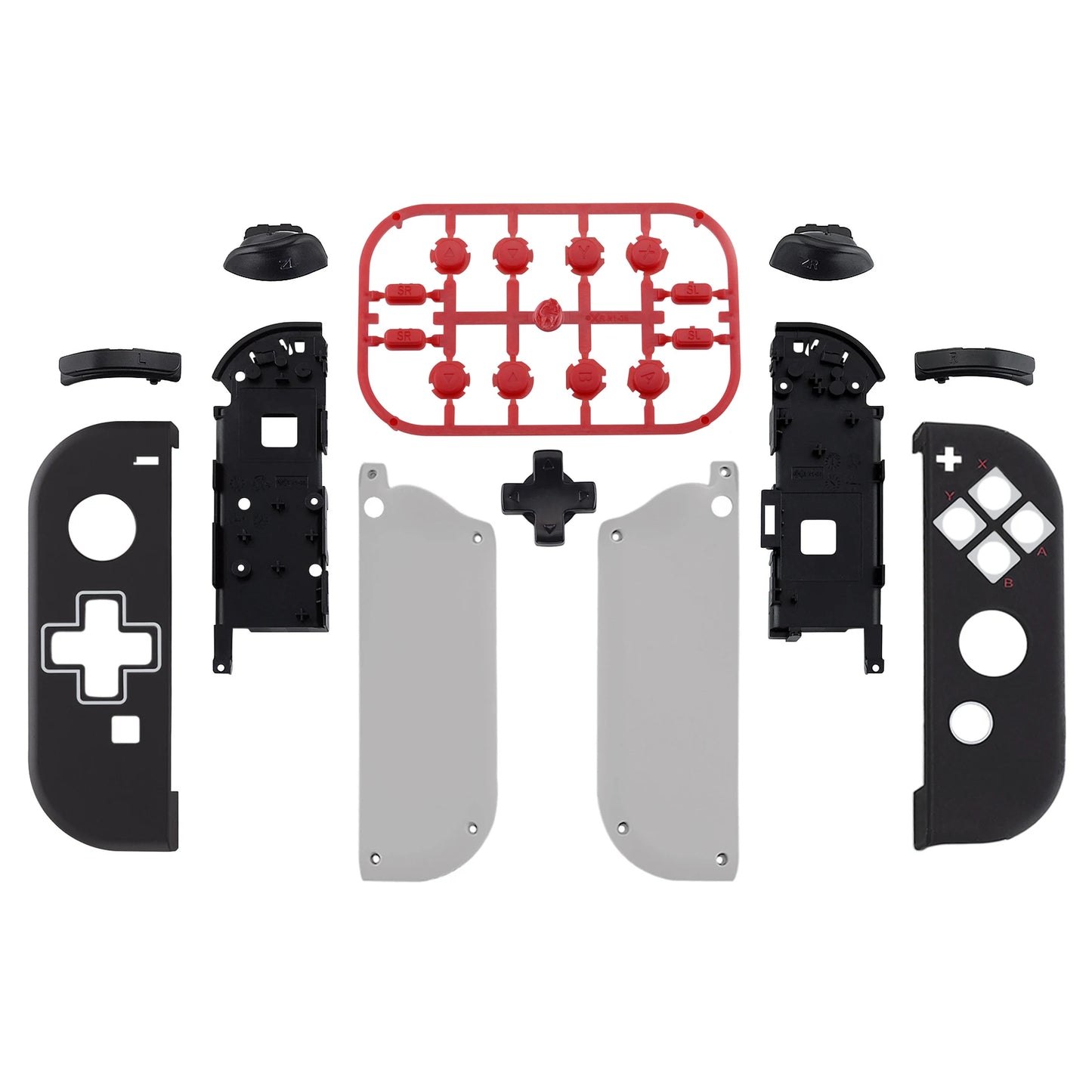 eXtremeRate Replacement Housing JoyCon Shell Buttons Controller Case for NS Switch JoyCon/OLED JoyCon - Classic Series