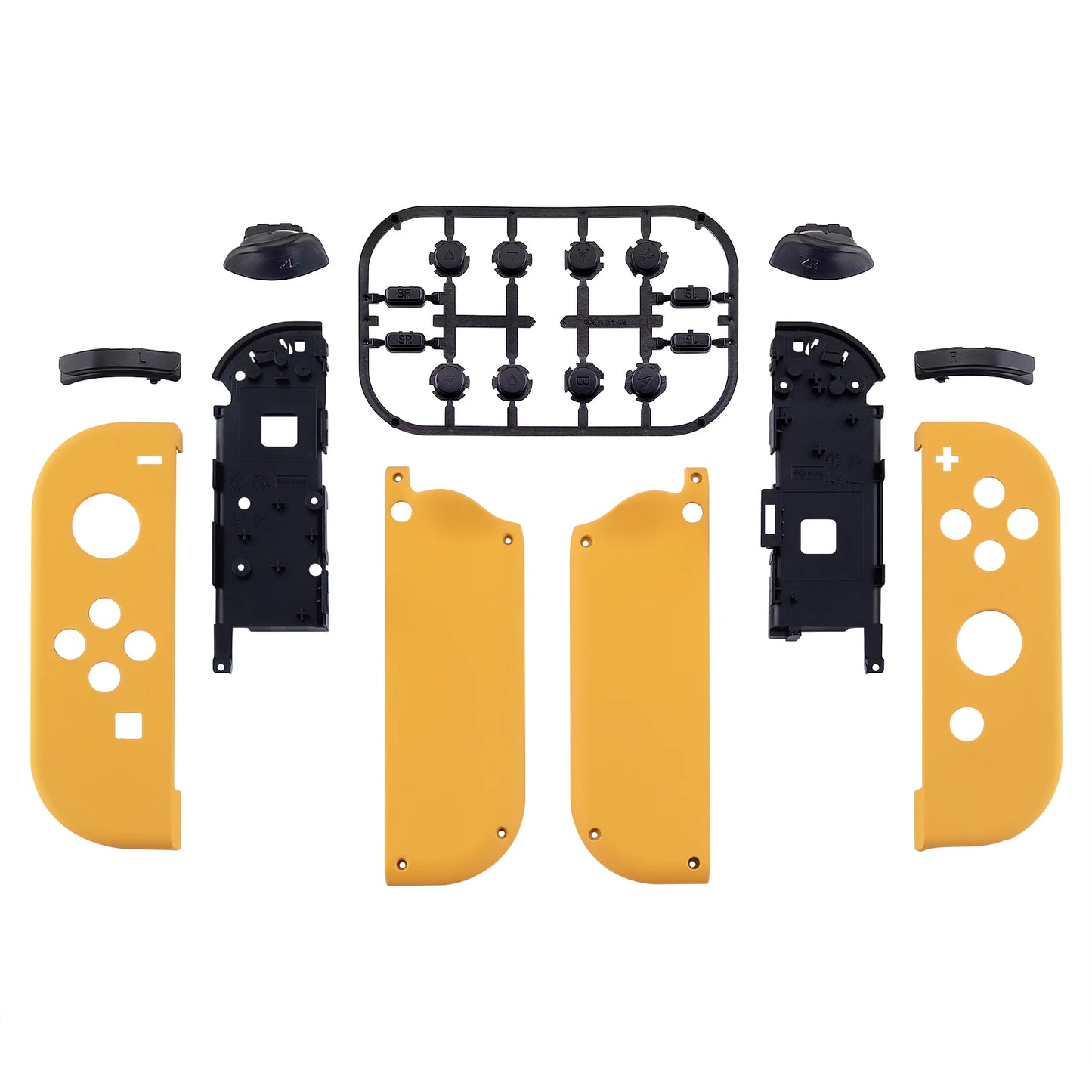 eXtremeRate DIY Replacement Shell Case for NS Switch & OLED JoyCon, Custom Controller Housing Cover With Full Set Buttons