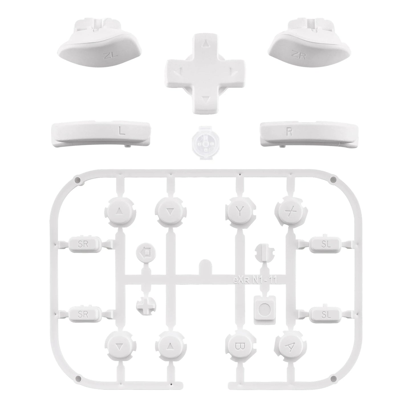eXtremeRate Custom Dpad ABXY Keys SR SL L R ZR ZL Trigger Full Set Buttons with Tools for Nintendo Switch JoyCon &OLED model