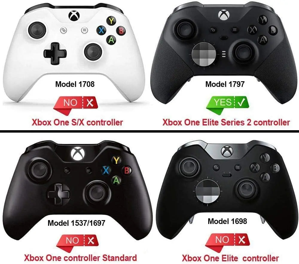 eXtremeRate Analog Stick Joystick Caps for Xbox Elite 2 Core Controller (Model 1797), 6 in 1 Metal Replacement Thumbsticks