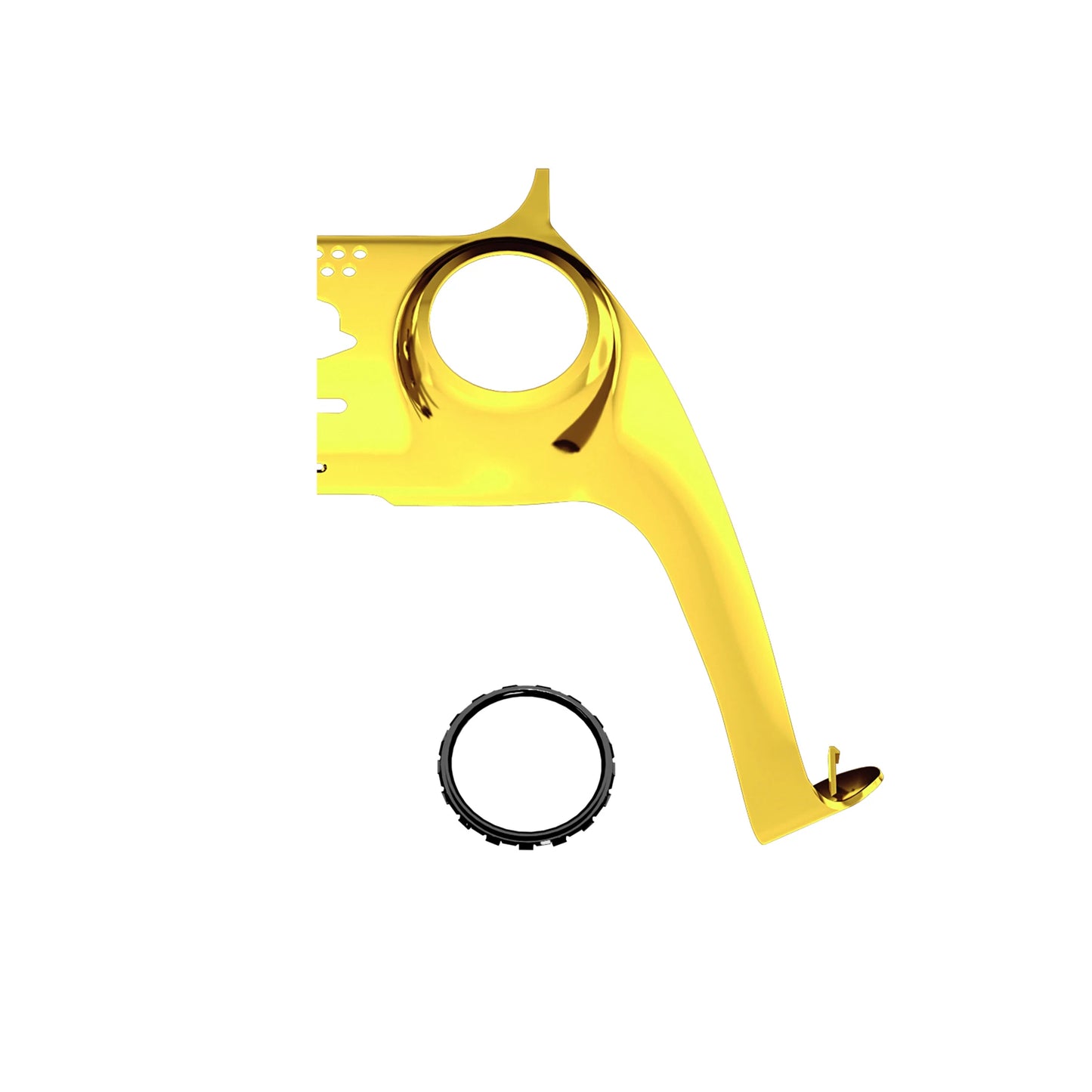 eXtremeRate Replacement Decorative Trim Shell with Accent Rings Compatible with ps5 Controller BDM-010/020/030/040/050