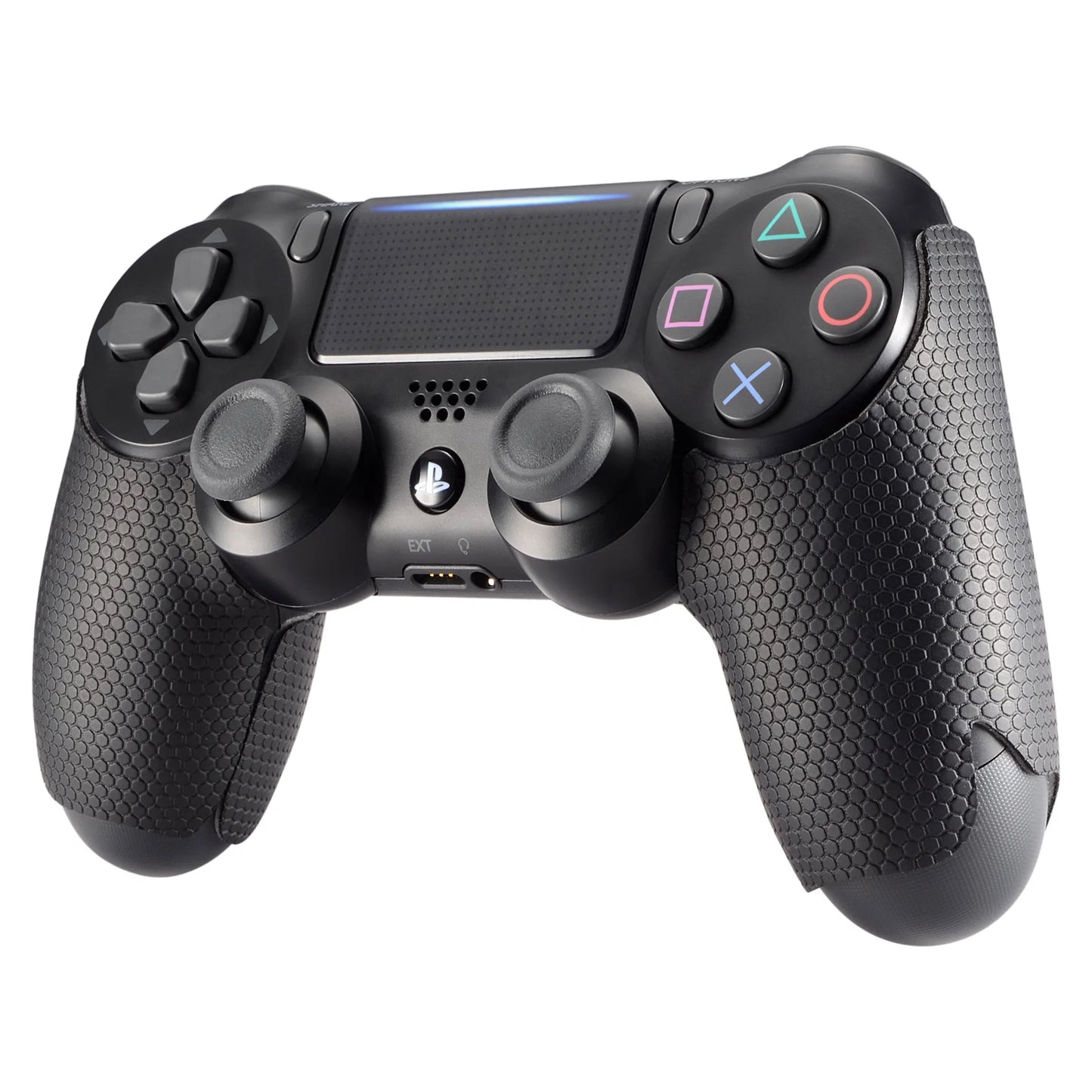 eXtremeRate Anti-Skid Sweat-Absorbent Controller Grips for PS4, Textured Soft Rubber Handle Grips for PS4 Pro Slim Controller