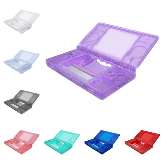 eXtremeRate Replacement Full Housing Shell for Nintendo DS Lite, Custom Case Cover Button Screen Len for NDSL - Clear Series