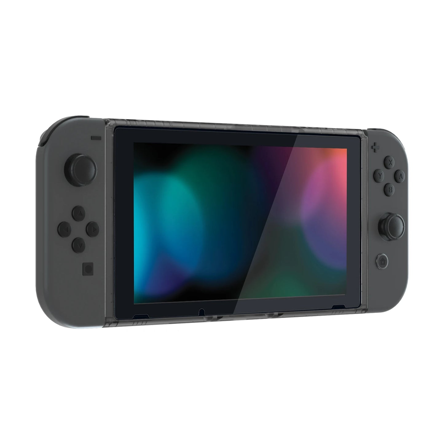 eXtremeRate DIY Housing Shell Replacement Faceplate Front Frame W/Volume Power Buttons for NS Switch Console - Clear Series