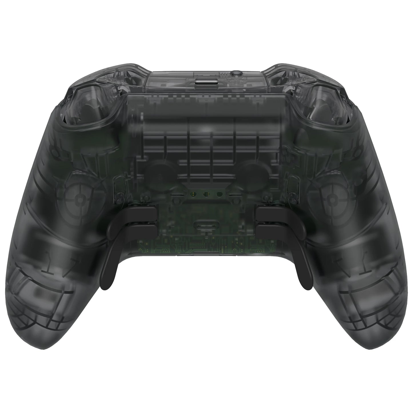 eXtremeRate Clear Full Set Shell w/Buttons Replacement Faceplate Back Plate for Xbox Elite Series 2 Core Controller - Model 1797