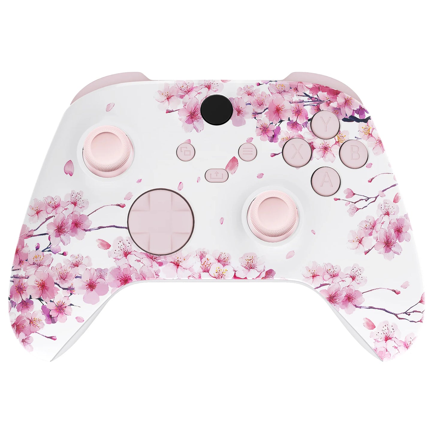 eXtremeRate Full Set Housing Shell Buttons for for Xbox Core Wireless Controller (model 1914) - Cherry Blossom Whisper