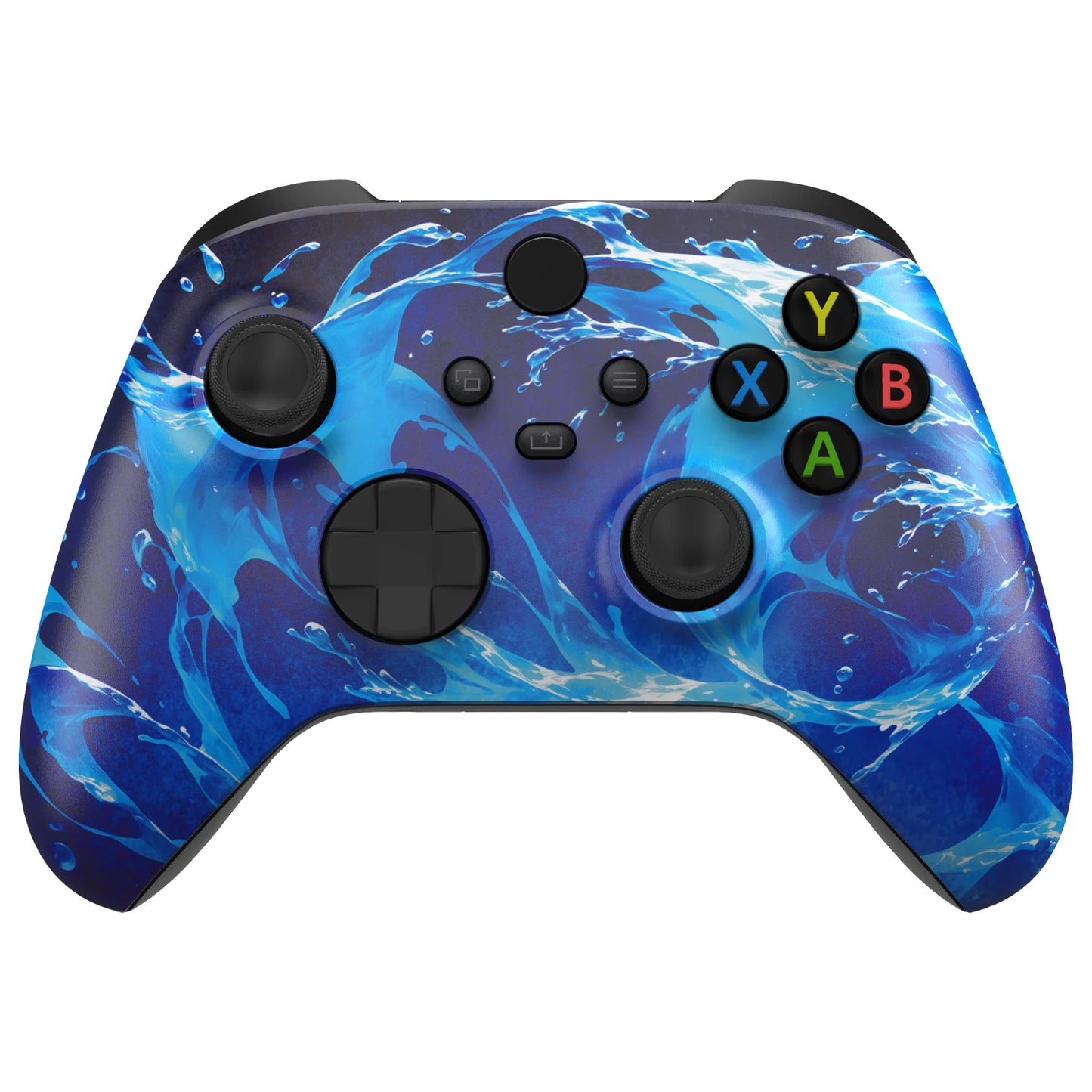eXtremeRate Custom Pattern Part Faceplate, Soft Touch Grip Front Housing Shell Case for Xbox Series X/S (Xbox Core) Controller