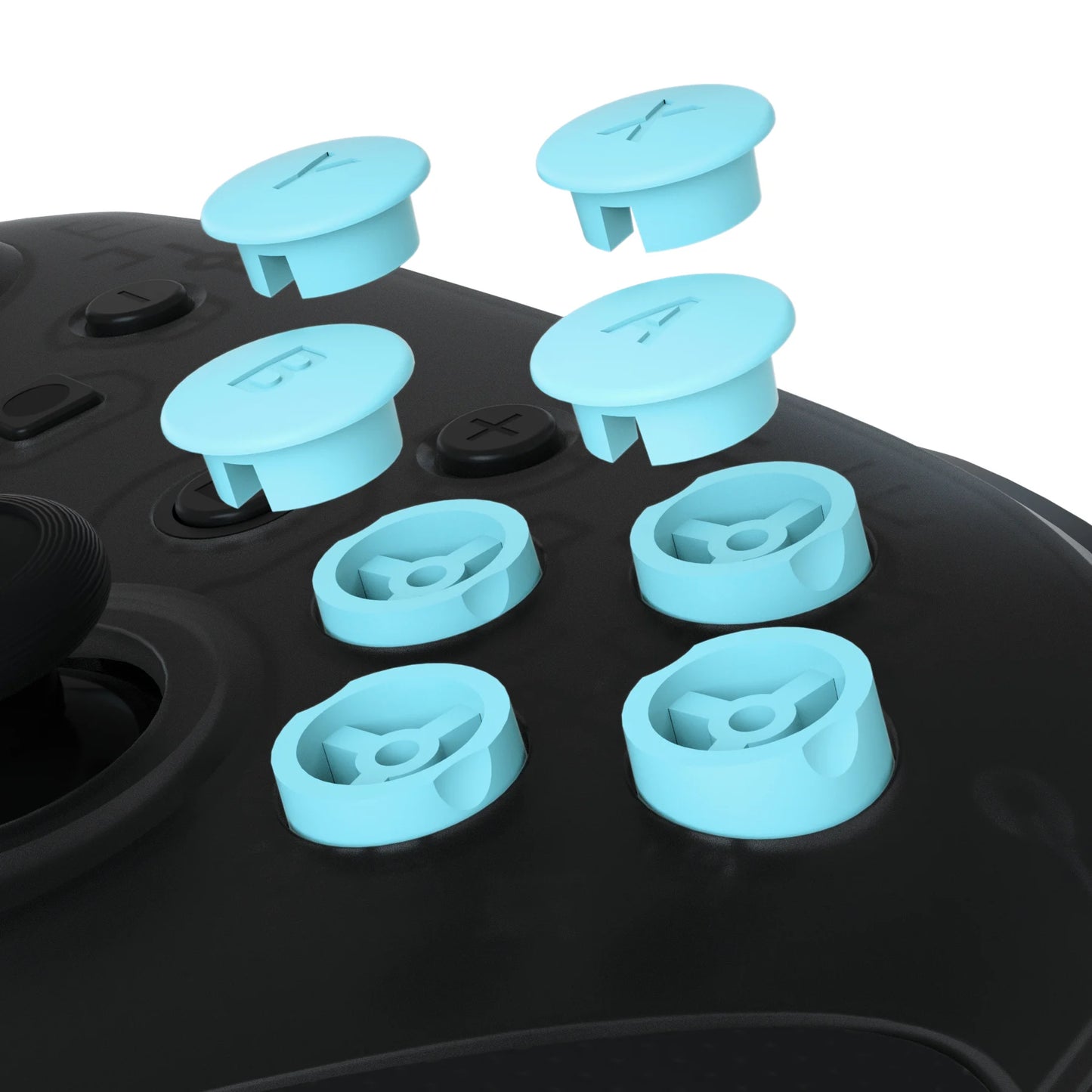 eXtremeRate Interchangeable ABXY Buttons DIY Swappable Replacement ABXY for NS Pro Controller - Controller NOT Included