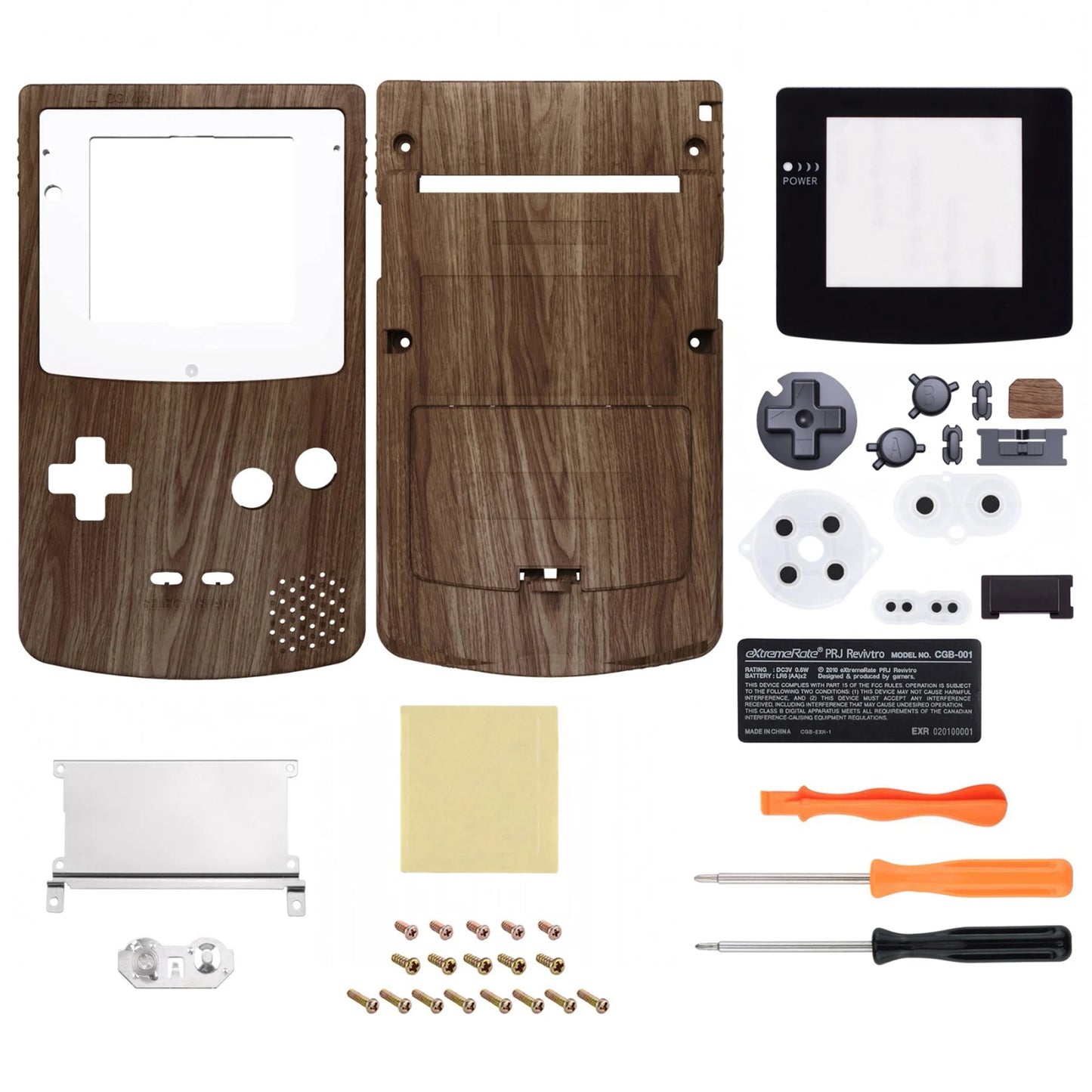 eXtremeRate IPS Ready Upgraded Full Housing Cover Shell with Buttons for Gameboy Color for GBC - Fit for GBC OSD IPS