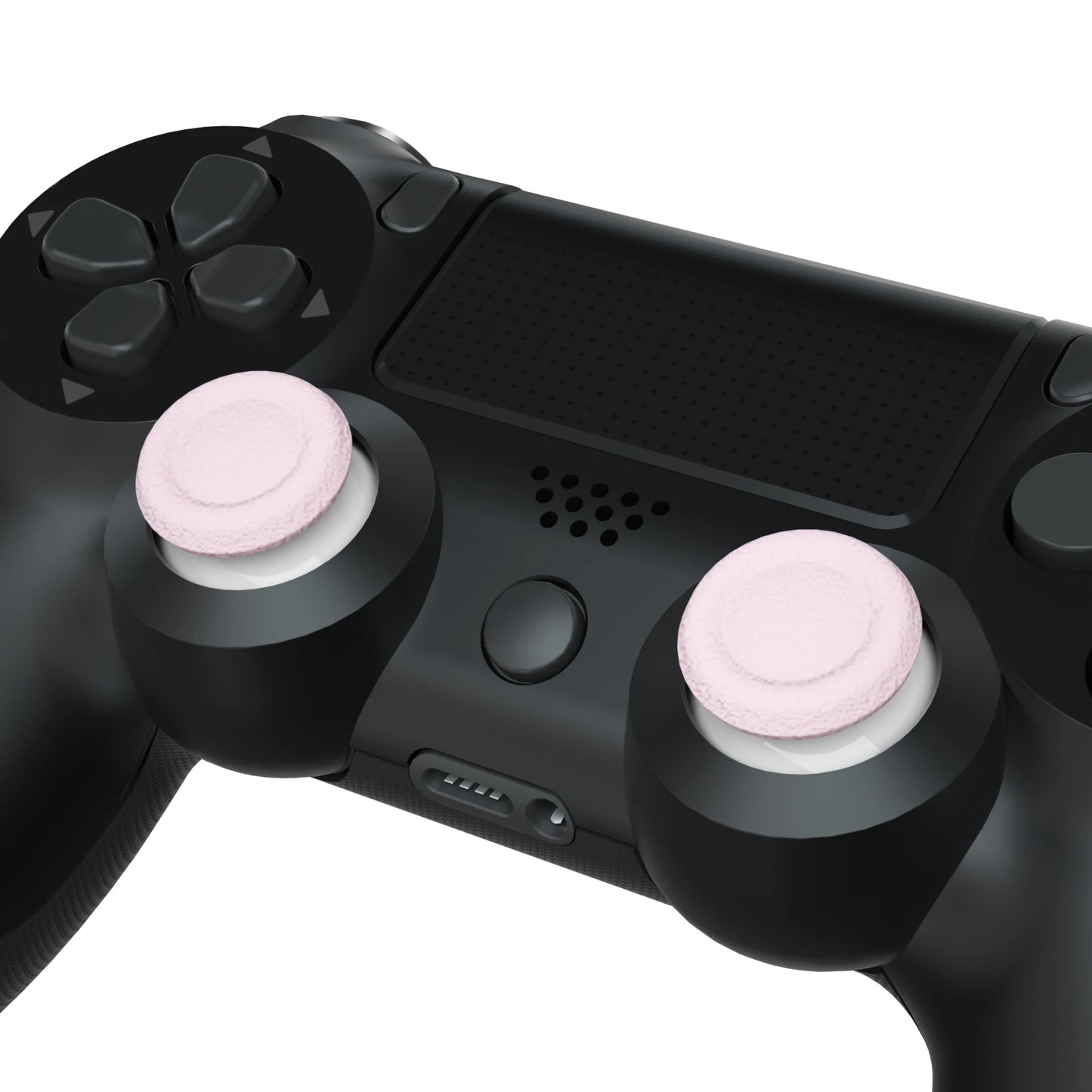 eXtremeRate 3D Joystick Analog Thumb Sticks Accessories for PS5, for PS4 All Model Controller - Pink & White