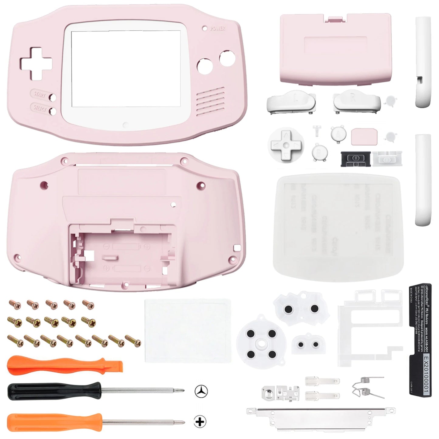eXtremeRate IPS Ready Upgraded Replacement Shell Full Housing Cover Buttons for Gameboy Advance - for Both IPS & Standard LCD