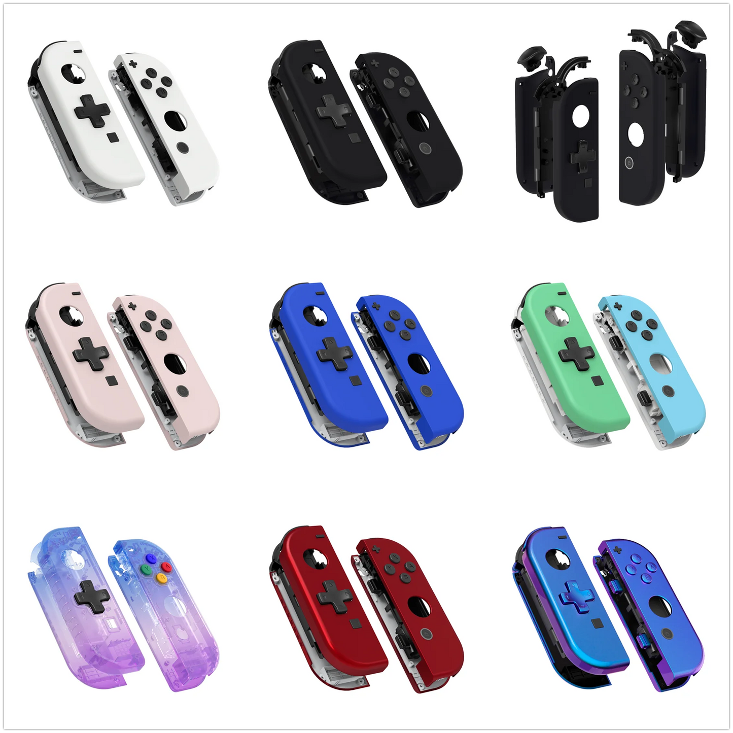 eXtremeRate Replacement Controller Housing (D-Pad Version) with Full Set Buttons for NS Switch JoyCon & OLED JoyCon