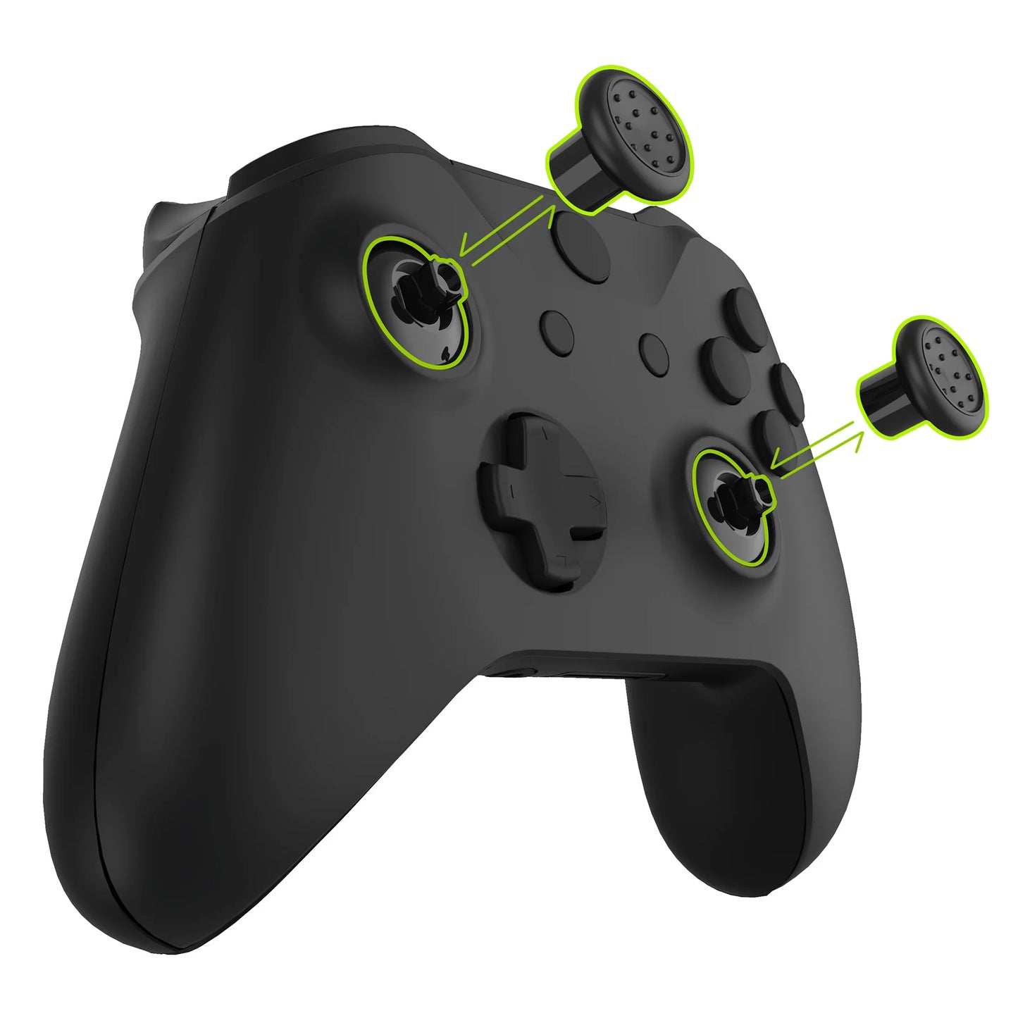 eXtremeRate 3 Height Domed & Concave Grips Joystick Interchangeable Ergonomic Thumbsticks for Xbox Core, for Xbox One S/X/Elite