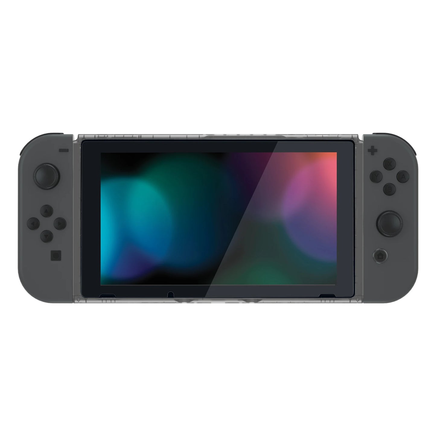 eXtremeRate DIY Housing Shell Replacement Faceplate Front Frame W/Volume Power Buttons for NS Switch Console - Clear Series