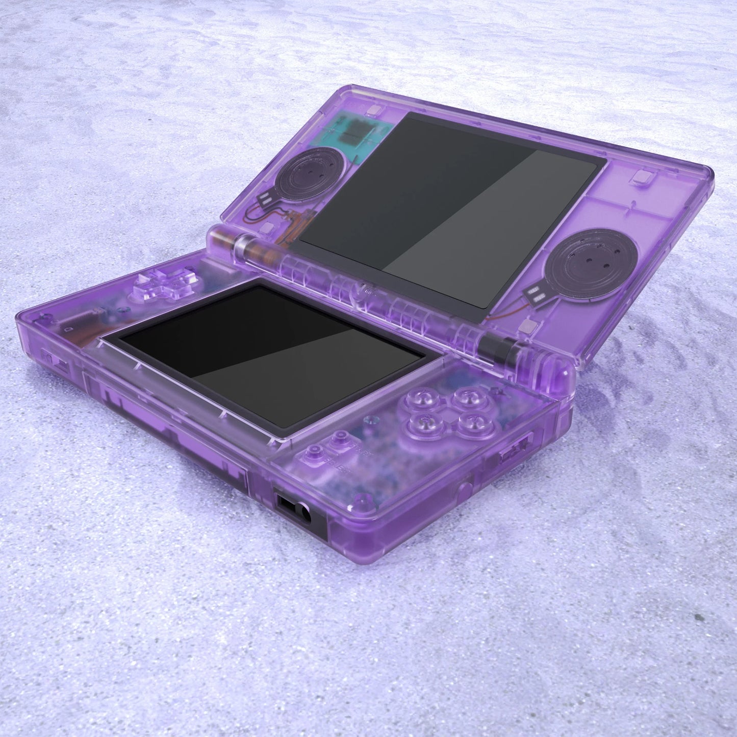 eXtremeRate Replacement Full Housing Shell for Nintendo DS Lite, Custom Case Cover Button Screen Len for NDSL - Clear Series