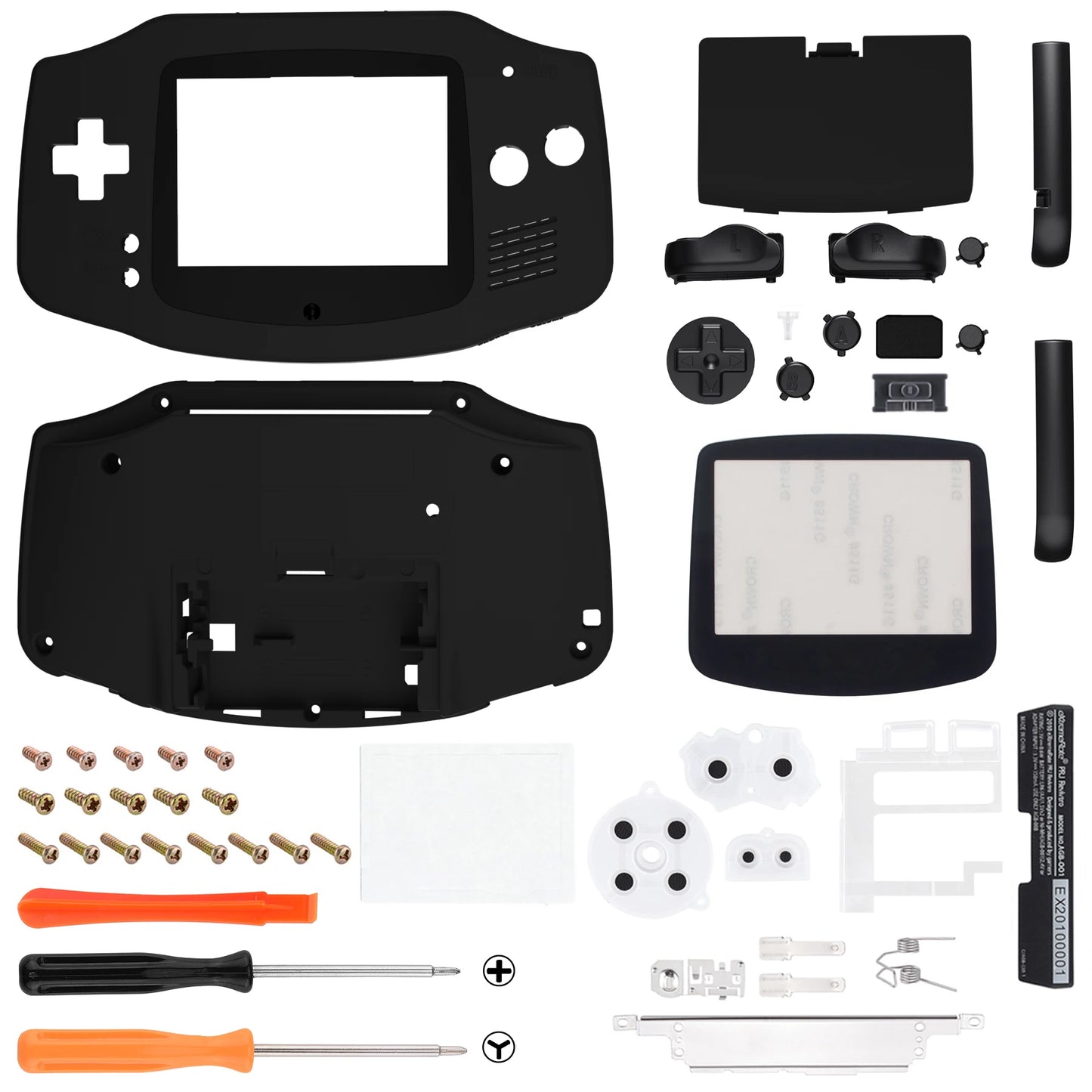 eXtremeRate IPS Ready Upgraded Replacement Shell Full Housing Cover Buttons for Gameboy Advance - for Both IPS & Standard LCD
