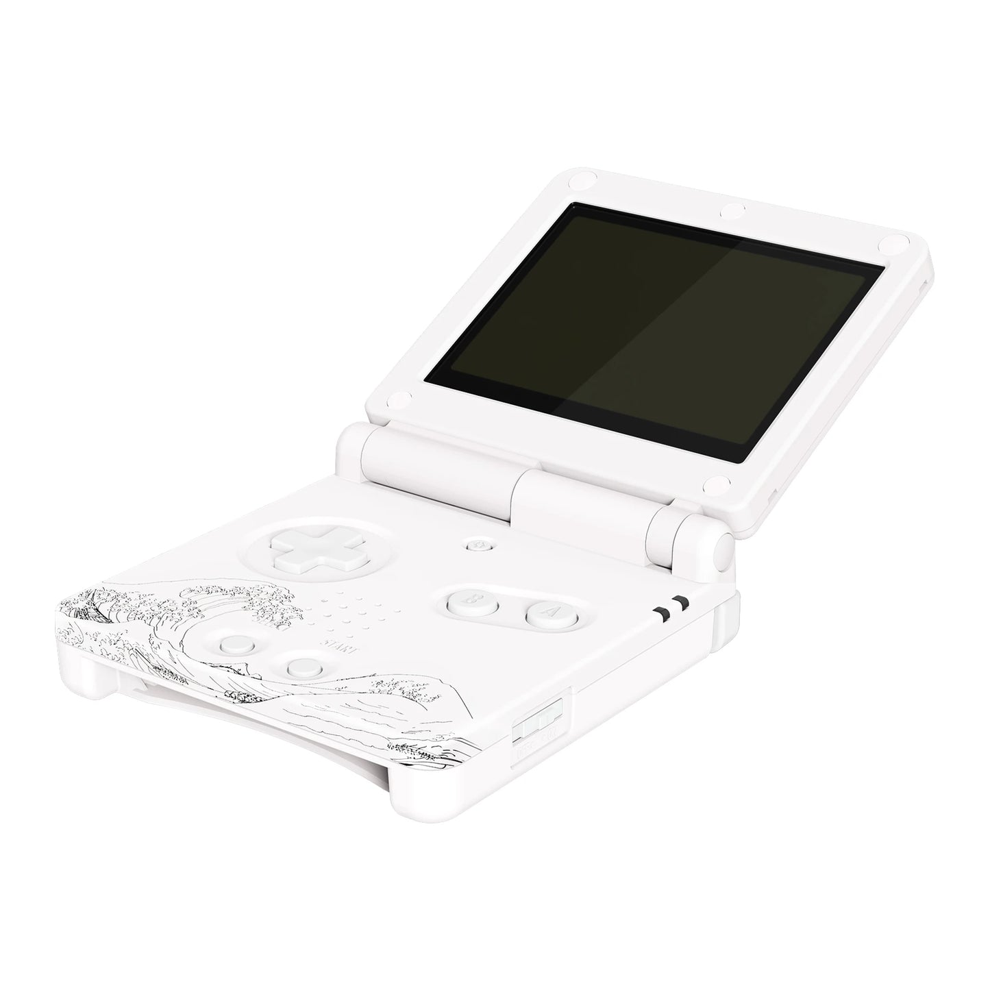 eXtremeRate IPS Ready Upgraded Custom Replacement Housing Shell for Gameboy Advance SP GBA SP for IPS & Standard LCD - Black