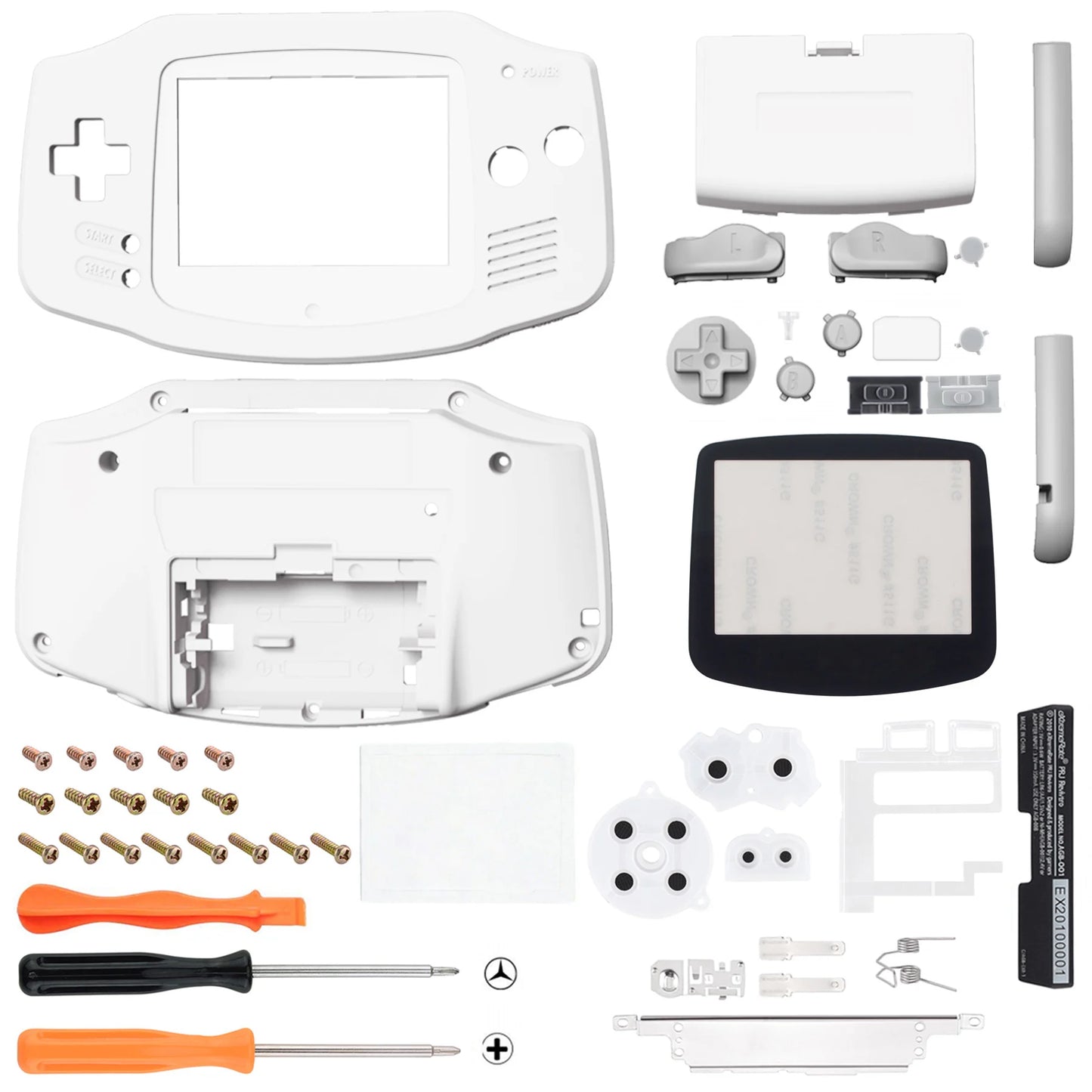 eXtremeRate IPS Ready Upgraded Replacement Shell Full Housing Cover Buttons for Gameboy Advance - for Both IPS & Standard LCD