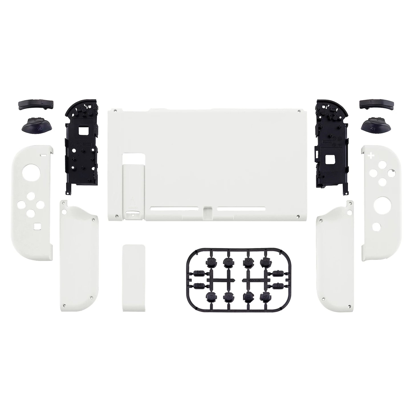 eXtremeRate Custom Console Back Plate with Controller Housing Shell Case with Full Set Buttons for Nintendo Switch Console