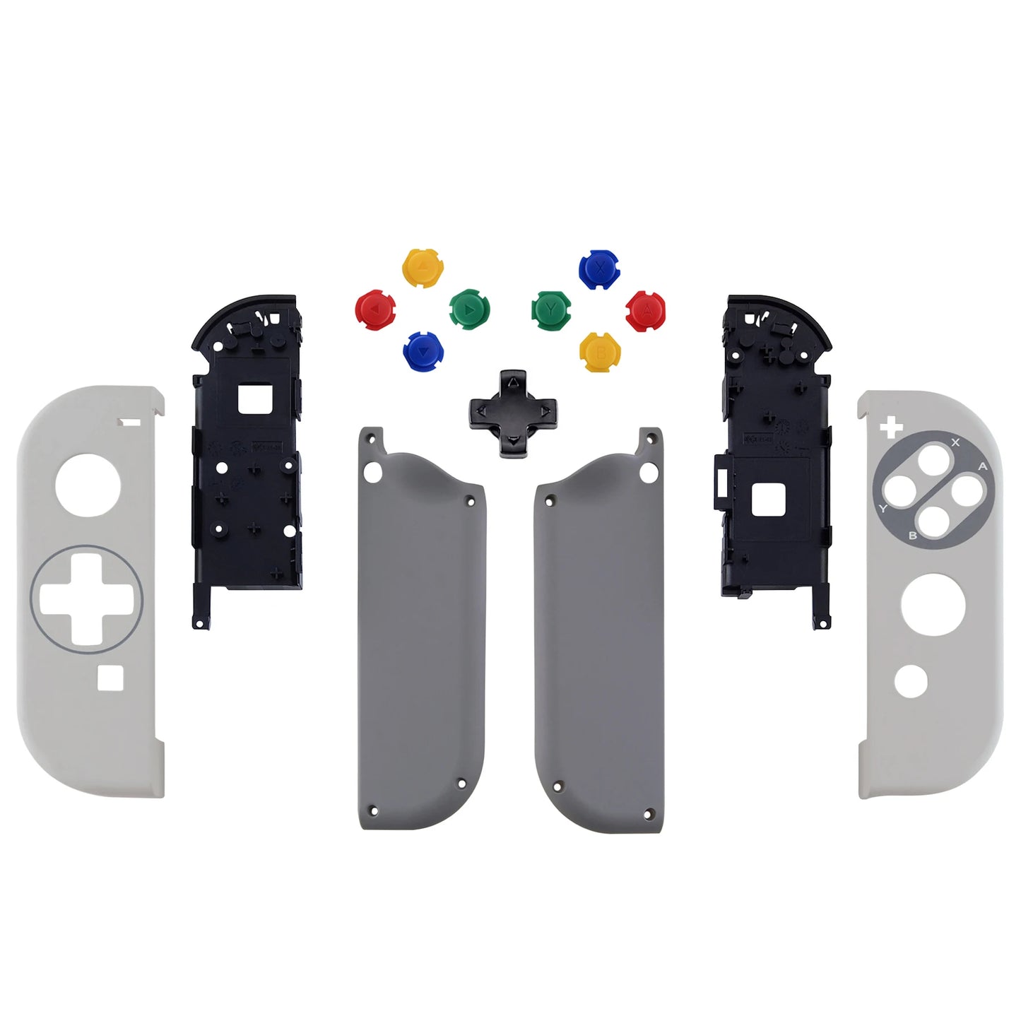 eXtremeRate Replacement Housing JoyCon Shell Buttons Controller Case for NS Switch JoyCon/OLED JoyCon - Classic Series