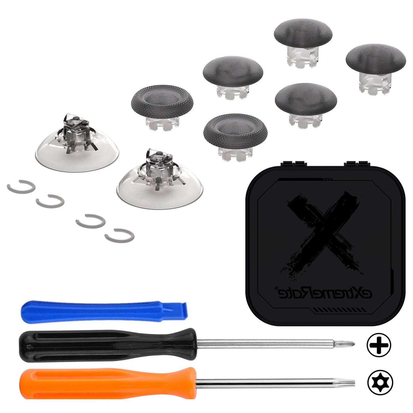 eXtremeRate Interchangeable Thumbsticks for Xbox Core Controller, Xbox One S/X, Xbox Elite V1, Swappable stick for NS Pro