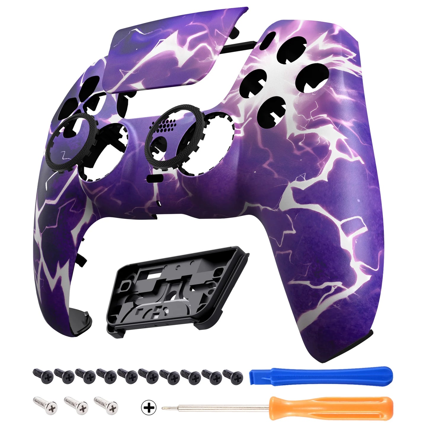 eXtremeRate LUNA Redesigned Replacement Front Shell Touchpad Compatible with ps5 Controller BDM-010/020/030/040/050