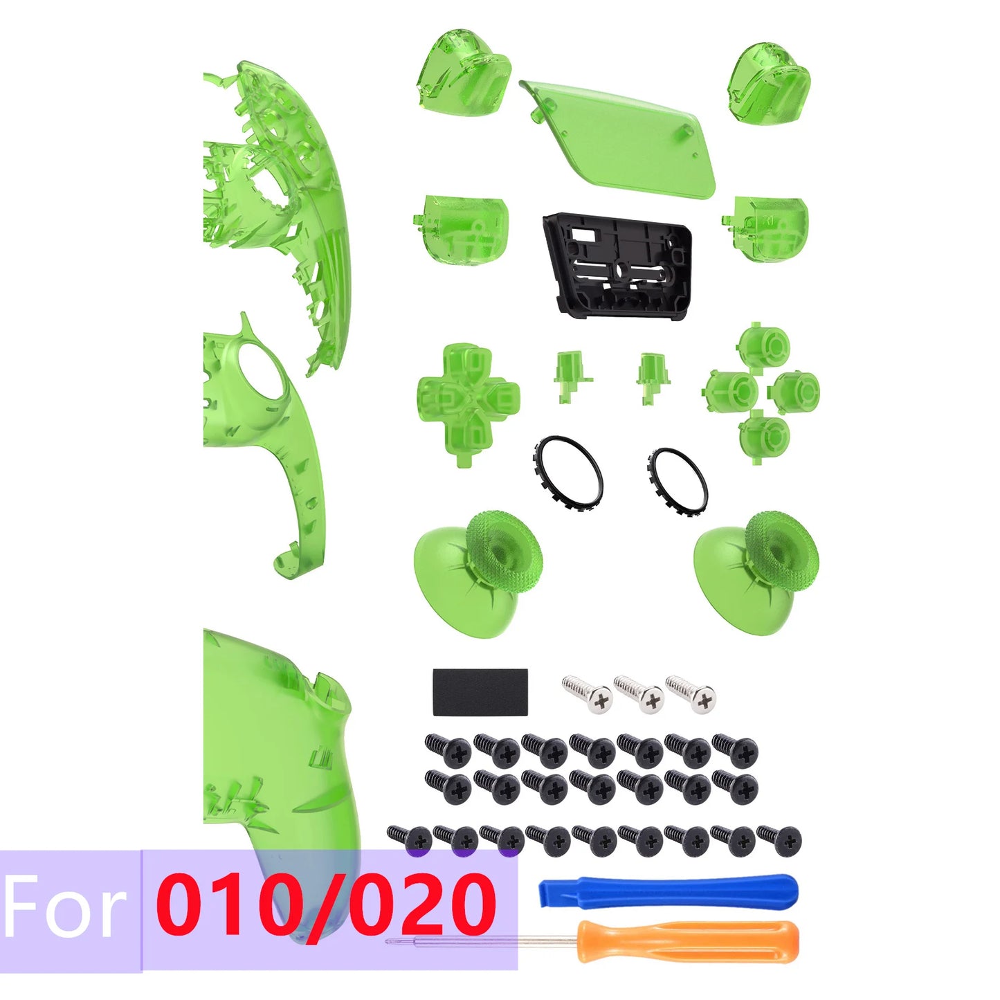 eXtremeRate Replacement Full Set Shells with Buttons Compatible with ps5 Controller BDM-010/020, or for ps5 BDM-030/040/050