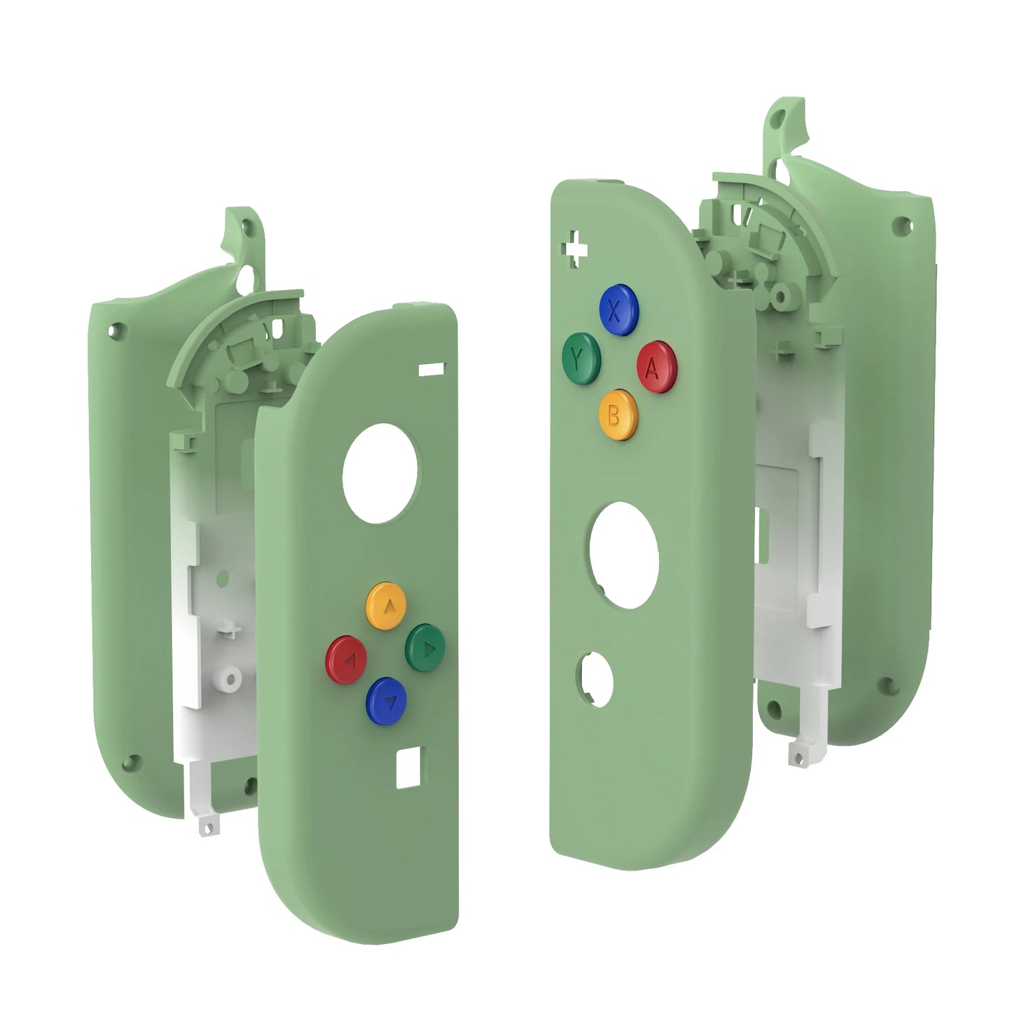eXtremeRate DIY Replacement Shell Case for NS Switch JoyCon & OLED JoyCon, Handheld Controller Housing With Full Set Buttons