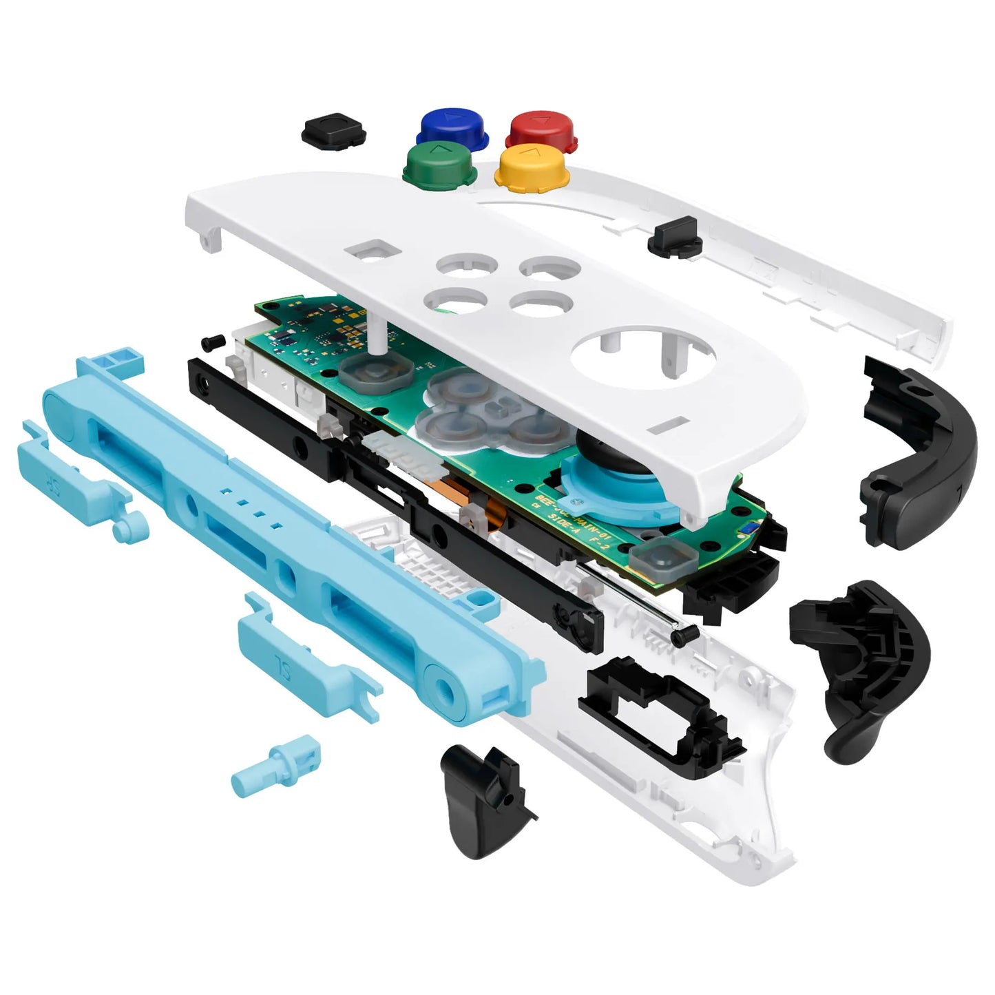 eXtremeRate for Joycon 2 DIY Replacement Shell Buttons, Case & Decorative Strips & Tools for Nintendo Switch 2 - Essence Version