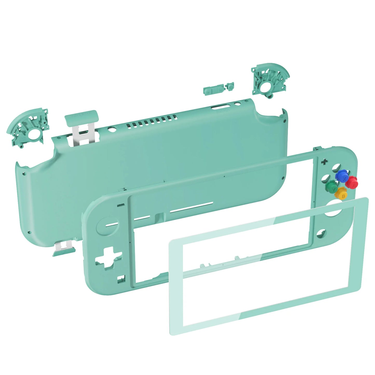 eXtremeRate DIY Replacement Shell Housing Case Cover with Screen Protector for NS Switch Lite - Single Series