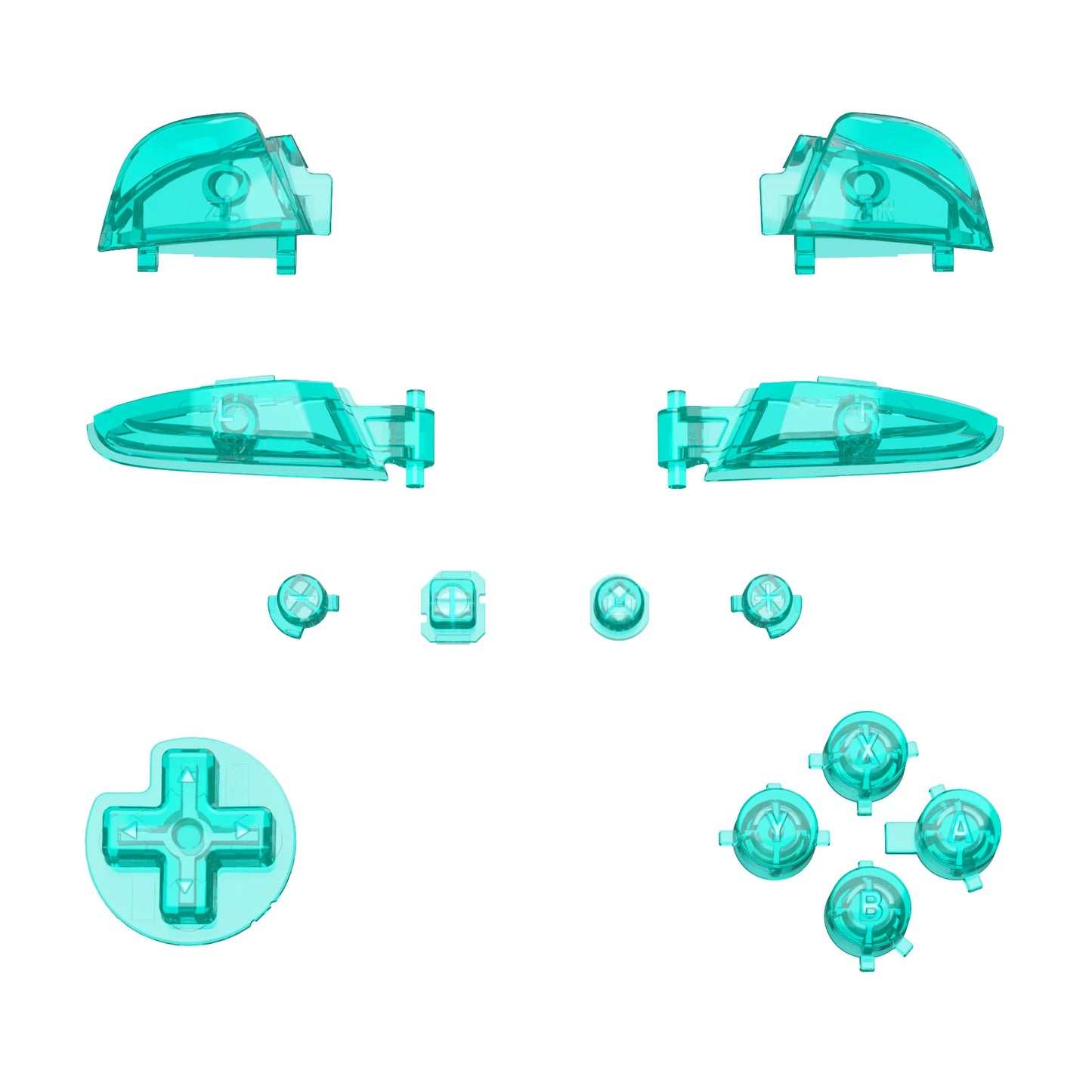 eXtremeRate DIY Replacement Full Set Buttons Repair ABXY D-pad ZR ZL L R Keys with Tools for NS Switch Pro Controller