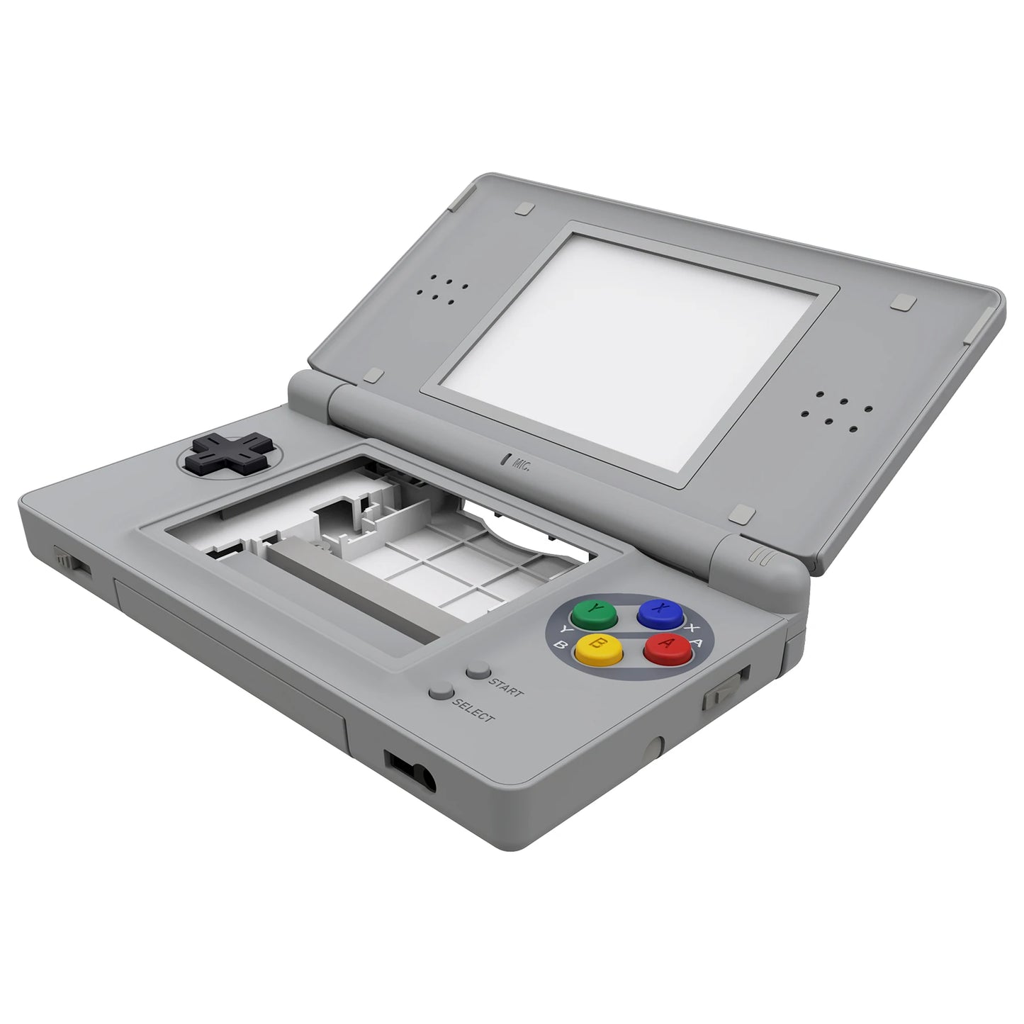 eXtremeRate Replacement Full Housing Shell for Nintendo DS Lite, Case Cover W/Buttons, Screen Lens for NDSL - SFC SNES Classic